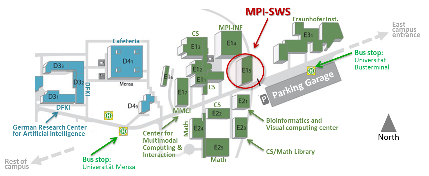 Campus-Map-MPI-SWS-Saarbruecken